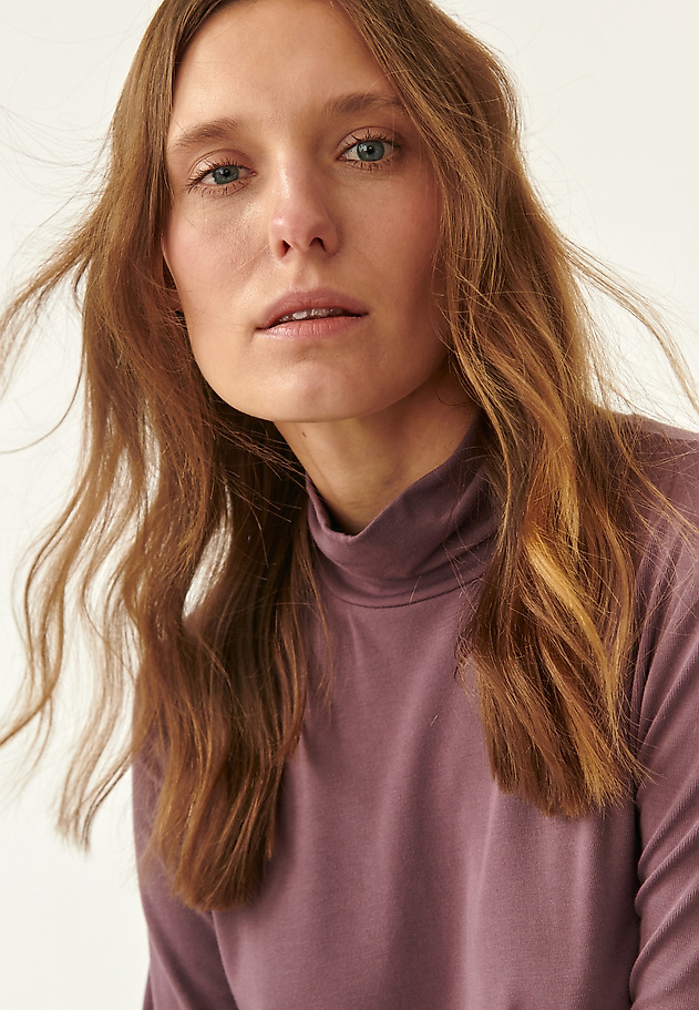 LADIES' BLOUSE WITH A TURTLENECK GOLTIKA LADIES' BLOUSE WITH A TURTLENECK GOLTIKA PURPLE 4