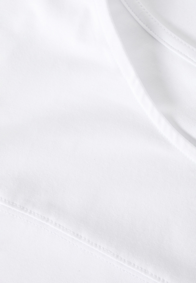 BLUZĂ VERSATILĂ DE DAMĂ, DIN TRICOT, CU MÂNECI MINI TIP KIMONO - MANDINI BLUZĂ VERSATILĂ DE DAMĂ, DIN TRICOT, CU MÂNECI MINI TIP KIMONO - MANDINI ALB 5
