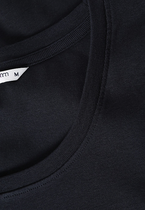 FITTED LADIES’ COTTON T-SHIRT - ANTONINA NAVY BLUE 2