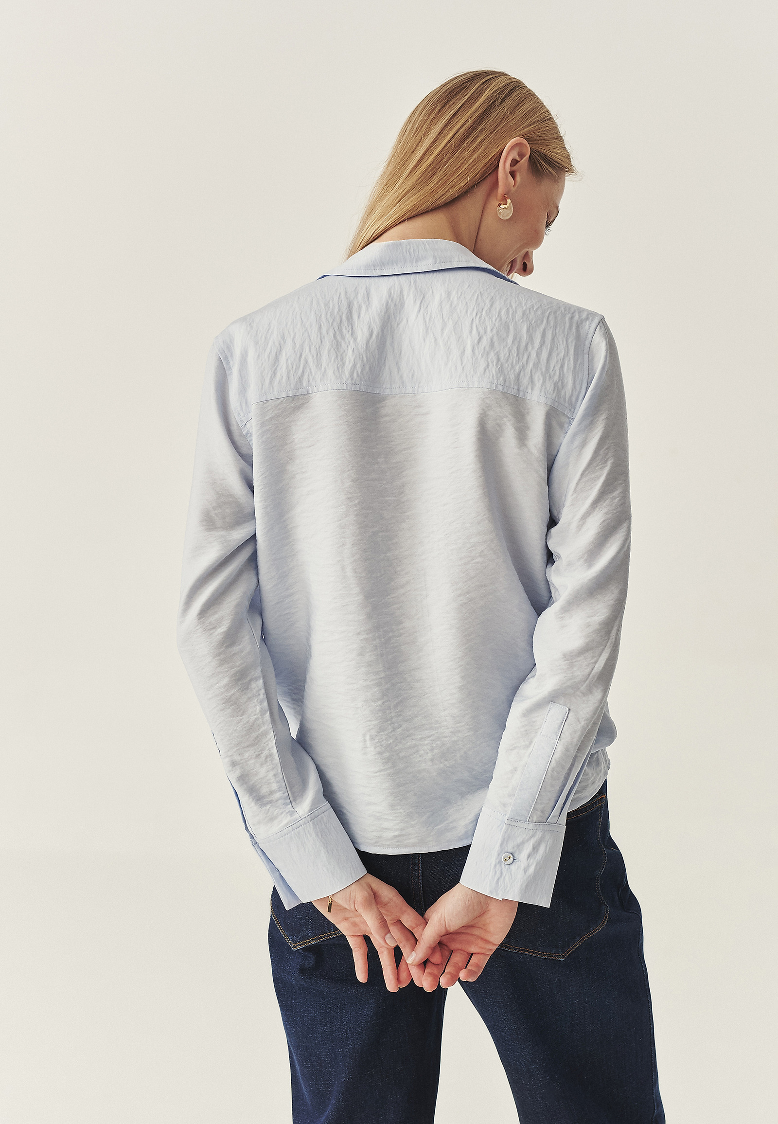 SOFT SHIRT WITH POCKETS - BLUMA SOFT SHIRT WITH POCKETS - BLUMA BLUE 114514