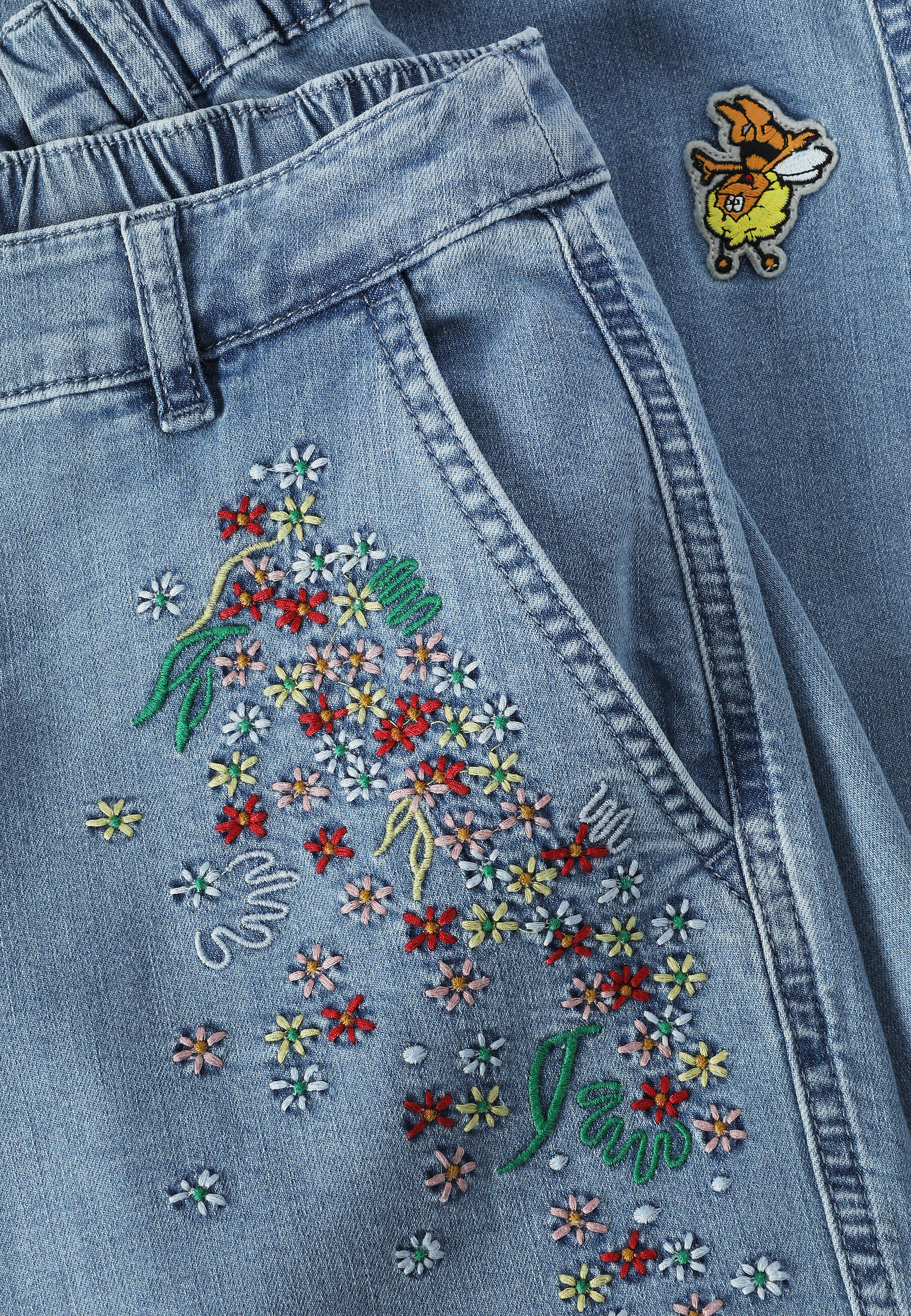 DENIMOWE SPODNIE Z MANKIETEM - SEREMIO