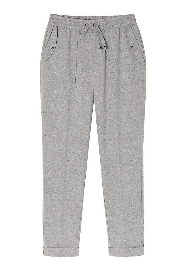 LADIES’ TROUSERS WITH TIE SANI 1 LADIES’ TROUSERS WITH TIE SANI 1 SZARY 5