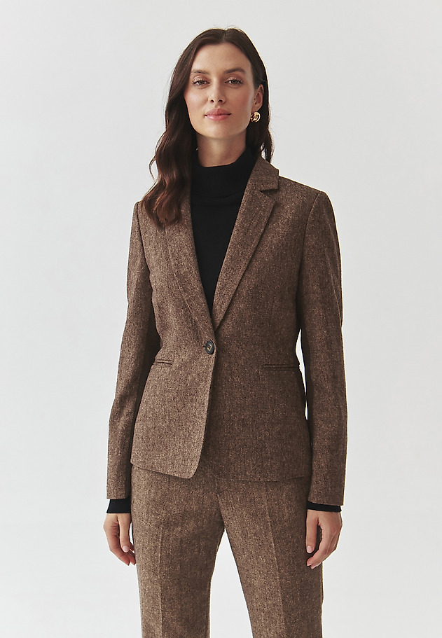 LADIES' FABRIC JACKET WITH RIBBED INSERT — SUZIKA 1 LADIES' FABRIC JACKET WITH RIBBED INSERT — SUZIKA 1 MULTIKOLOR 3