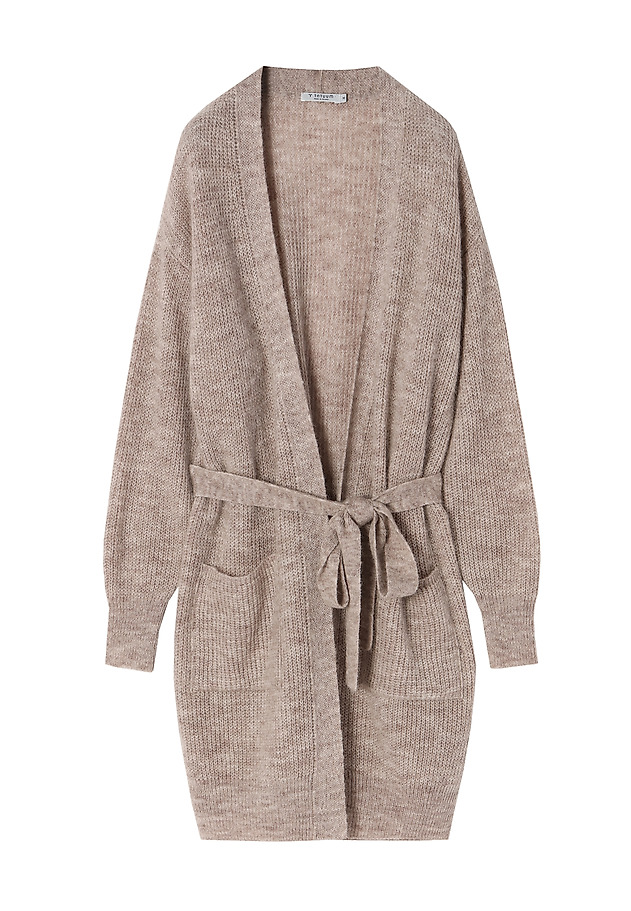 LADIES' CARDIGAN WITH A TIE AT THE WAIST KALINA LADIES' CARDIGAN WITH A TIE AT THE WAIST KALINA BEŻOWY 6