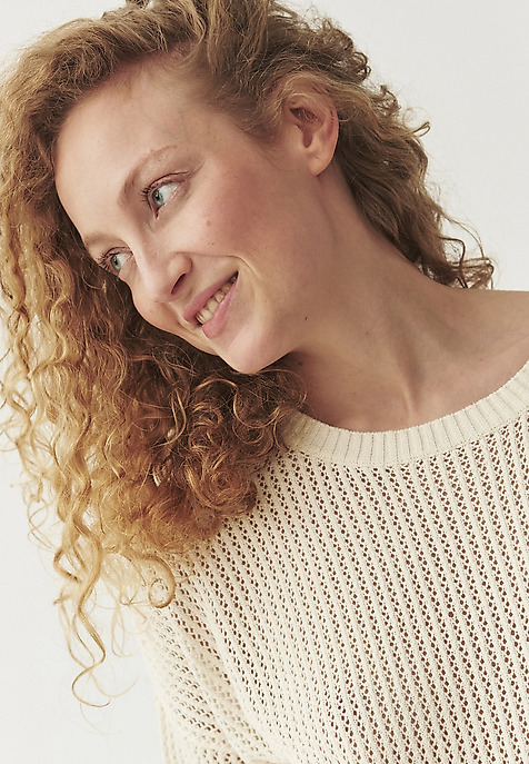 LADIES' LINEN-COTTON JUMPER - ARLES YELLOW 2