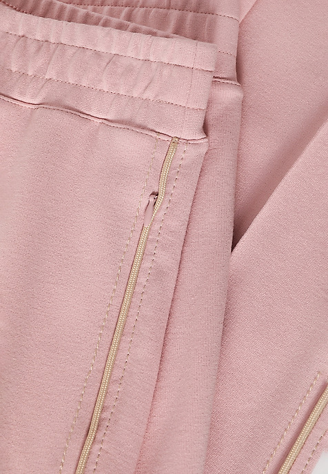 LADIES’ TROUSERS WITH CONTRASTING STRIPES - LAMIKO 1 PINK 2
