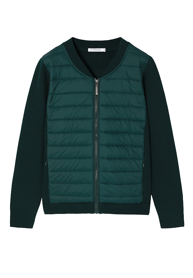 LADIES' JUMPER WITH QUILTED FRONT - KADEKO LADIES' JUMPER WITH QUILTED FRONT - KADEKO ZIELONY 7