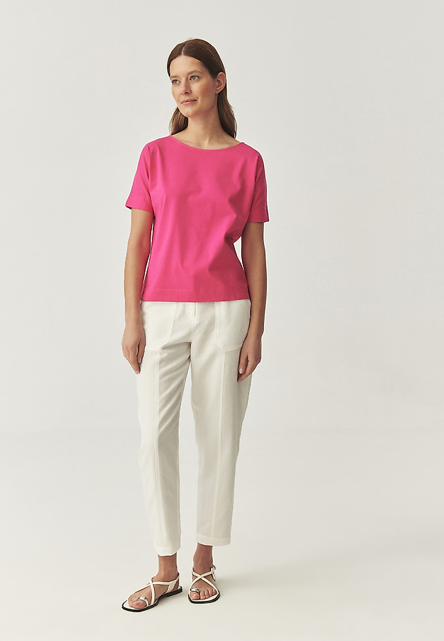 COTTON T-SHIRT - LALI 3 COTTON T-SHIRT - LALI 3 RÓŻOWY 4