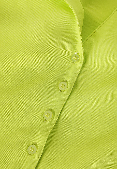 LADIES’ VISCOSE BLOUSE WITH ROLLED-UP SLEEVES - ISOLA GREEN 2