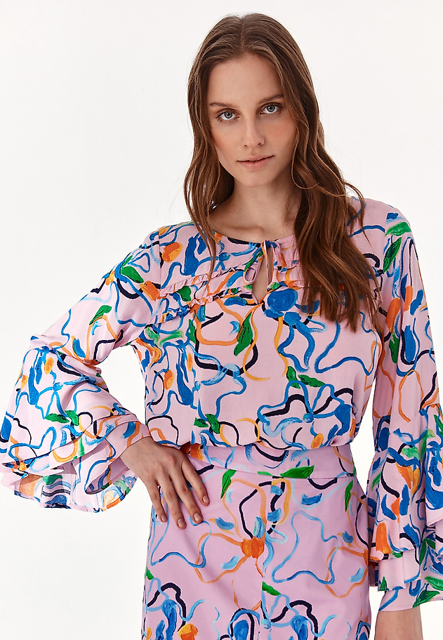 BLOOMING COLLECTION: PATTERNED LADIES' BLOUSE MISANDRA BLOOMING COLLECTION: PATTERNED LADIES' BLOUSE MISANDRA MULTIKOLOR 1