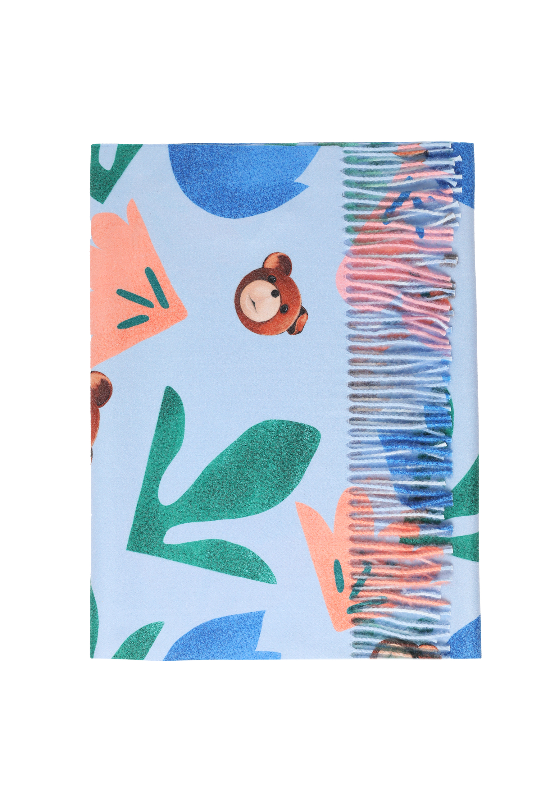 STYLOVÝ ŠÁTEK S MOTIVEM MEDVĚDA USZATEK - TINTA VÍCEBAREVNÝ 2