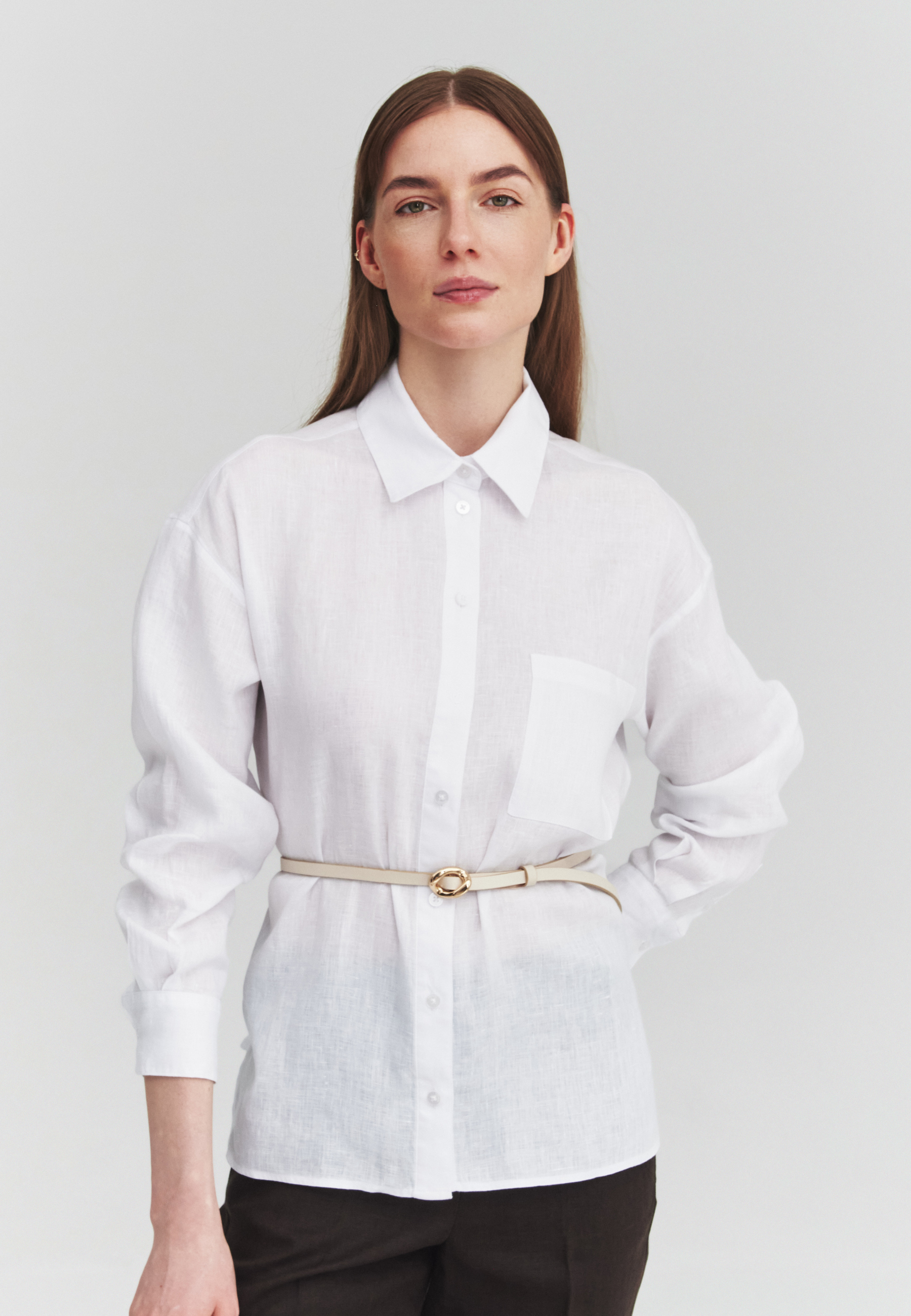 dámský opasek EZARI BÍLÁ 2