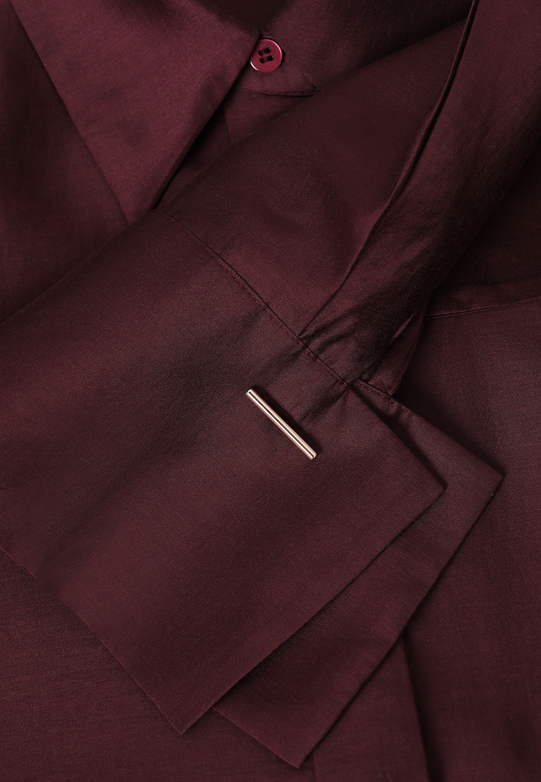 ELEGANCKA KOSZULA Z LYOCELLEM TENCEL™ - BERRY CZERWONY 2