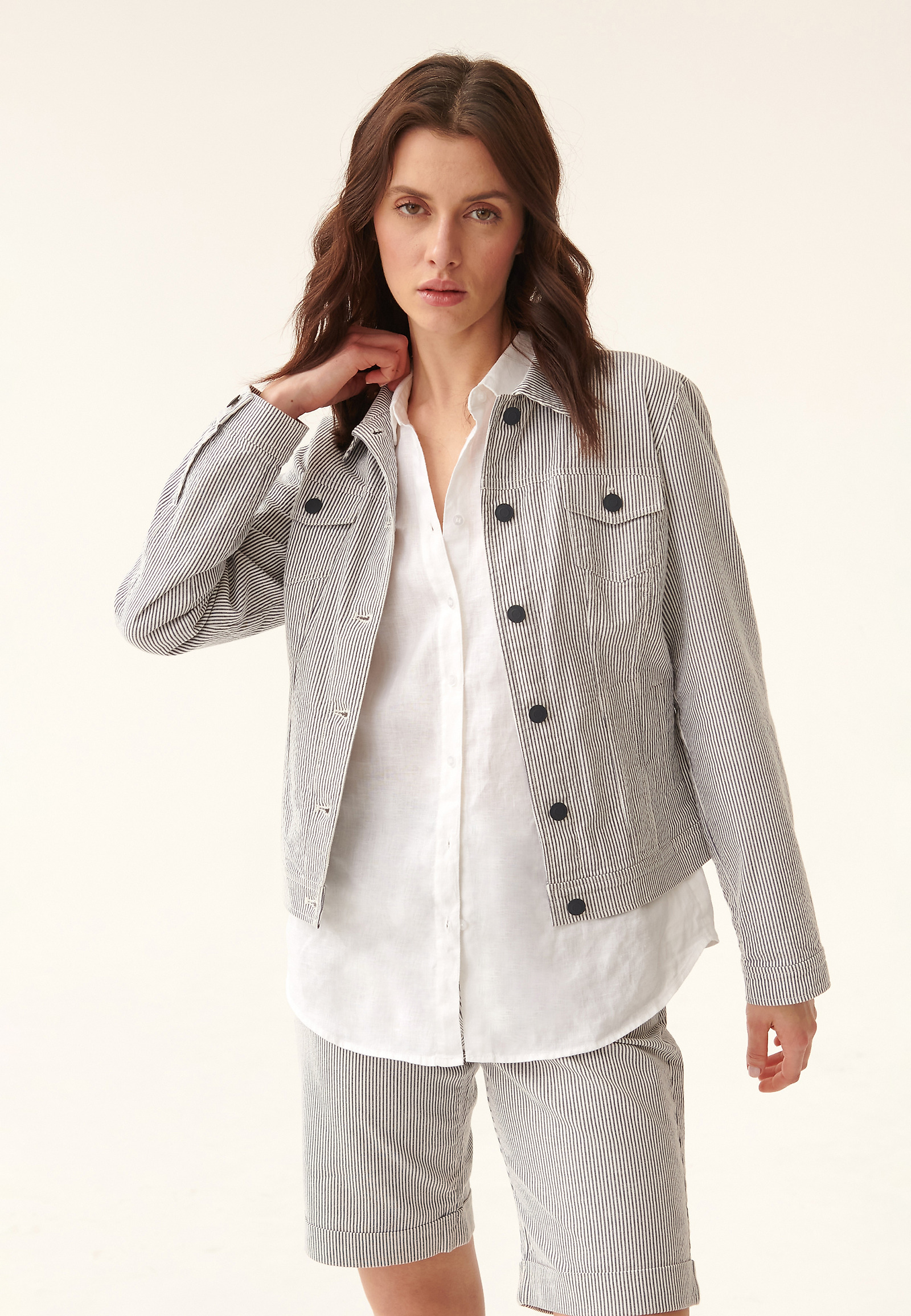 LADIES' STRIPED JACKET BESKA 2 LADIES' STRIPED JACKET BESKA 2 MULTICOLOR 88079