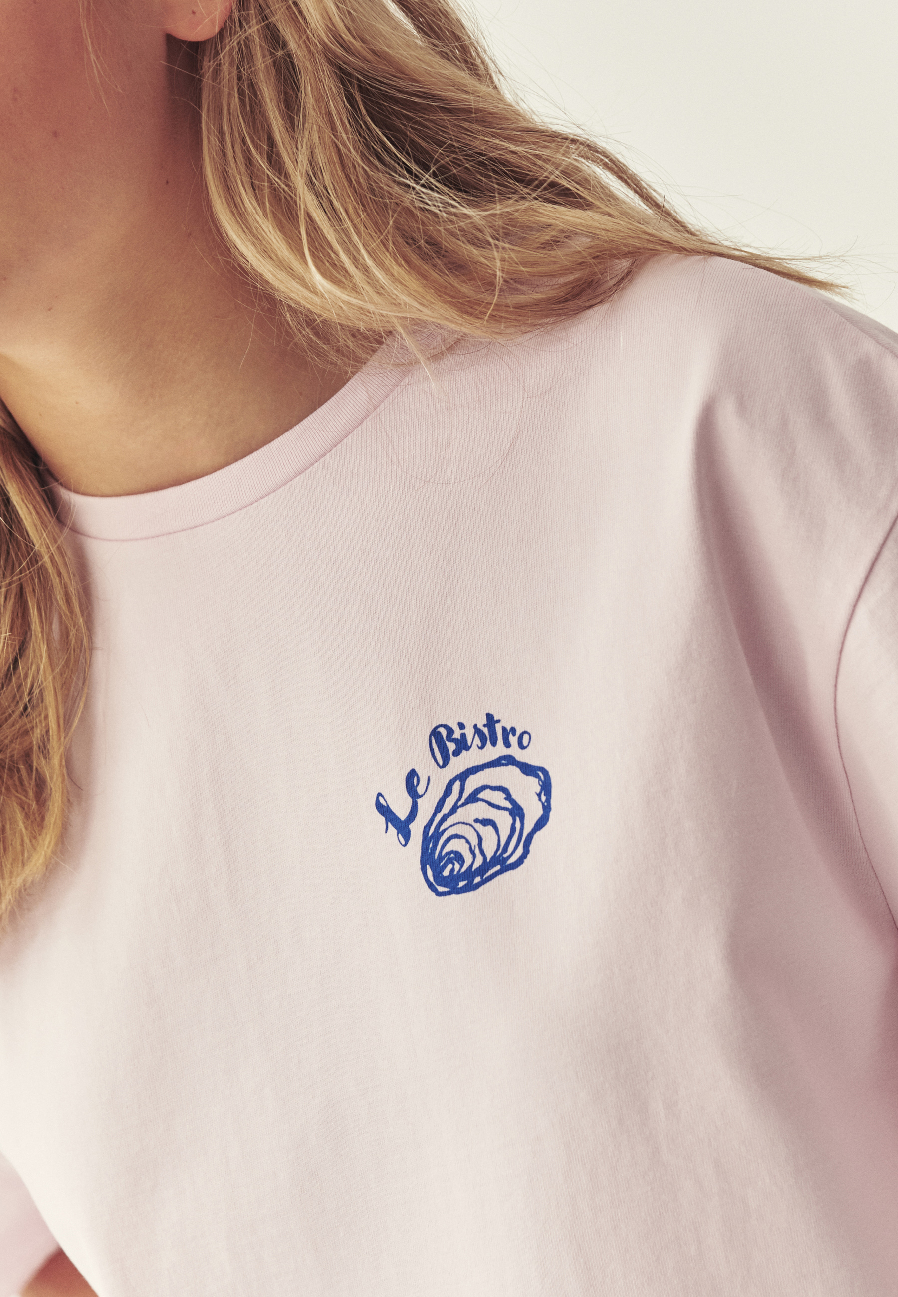 BAWEŁNIANY T-SHIRT Z NADRUKIEM - MAR