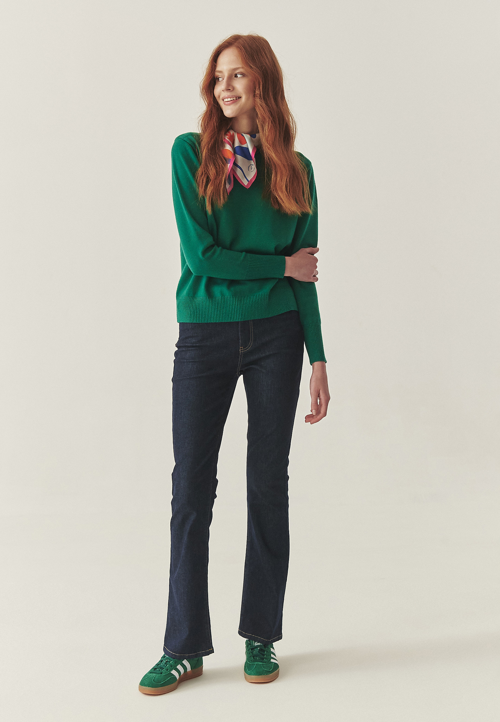 DENIM ZVONASTE HLAČE - GIRONA DENIM ZVONASTE HLAČE - GIRONA MODRA 116556