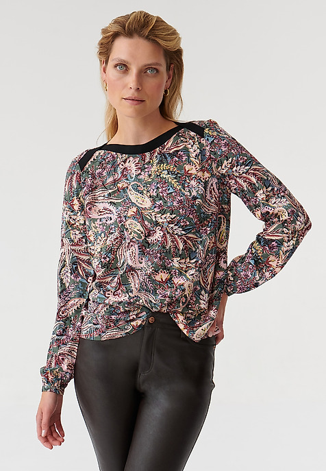 BLUZĂ CU MODEL DE DAMĂ LEJERĂ OSLO MULTICOLOR 2