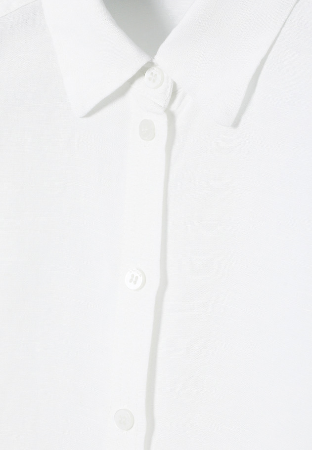 LOOSE SHIRT WITH LINEN AND VISCOSE - SISI LOOSE SHIRT WITH LINEN AND VISCOSE - SISI BIAŁY 7