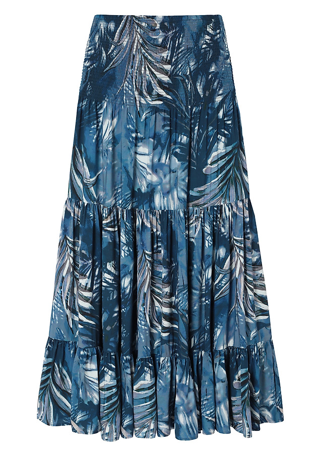 PATTERNED VISCOSE SKIRT - EFIANA PATTERNED VISCOSE SKIRT - EFIANA MULTIKOLOR 8