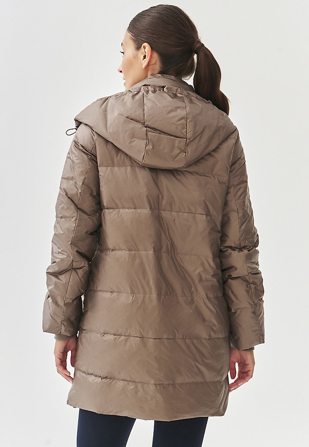 LADIES' PUFF JACKET WITH HOOD - DAGMARIA LADIES' PUFF JACKET WITH HOOD - DAGMARIA BEŻOWY 4