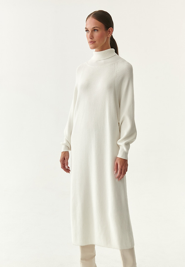 LADIES' KNITTED OVERSIZED DRESS RONESI LADIES' KNITTED OVERSIZED DRESS RONESI ECRU 4