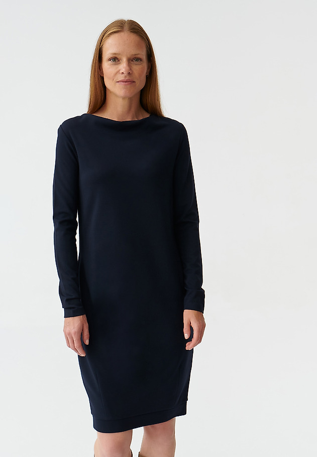 LADIES’ ELEGANT DRESS WITH LONG SLEEVES ARINA LADIES’ ELEGANT DRESS WITH LONG SLEEVES ARINA GRANATOWY 1