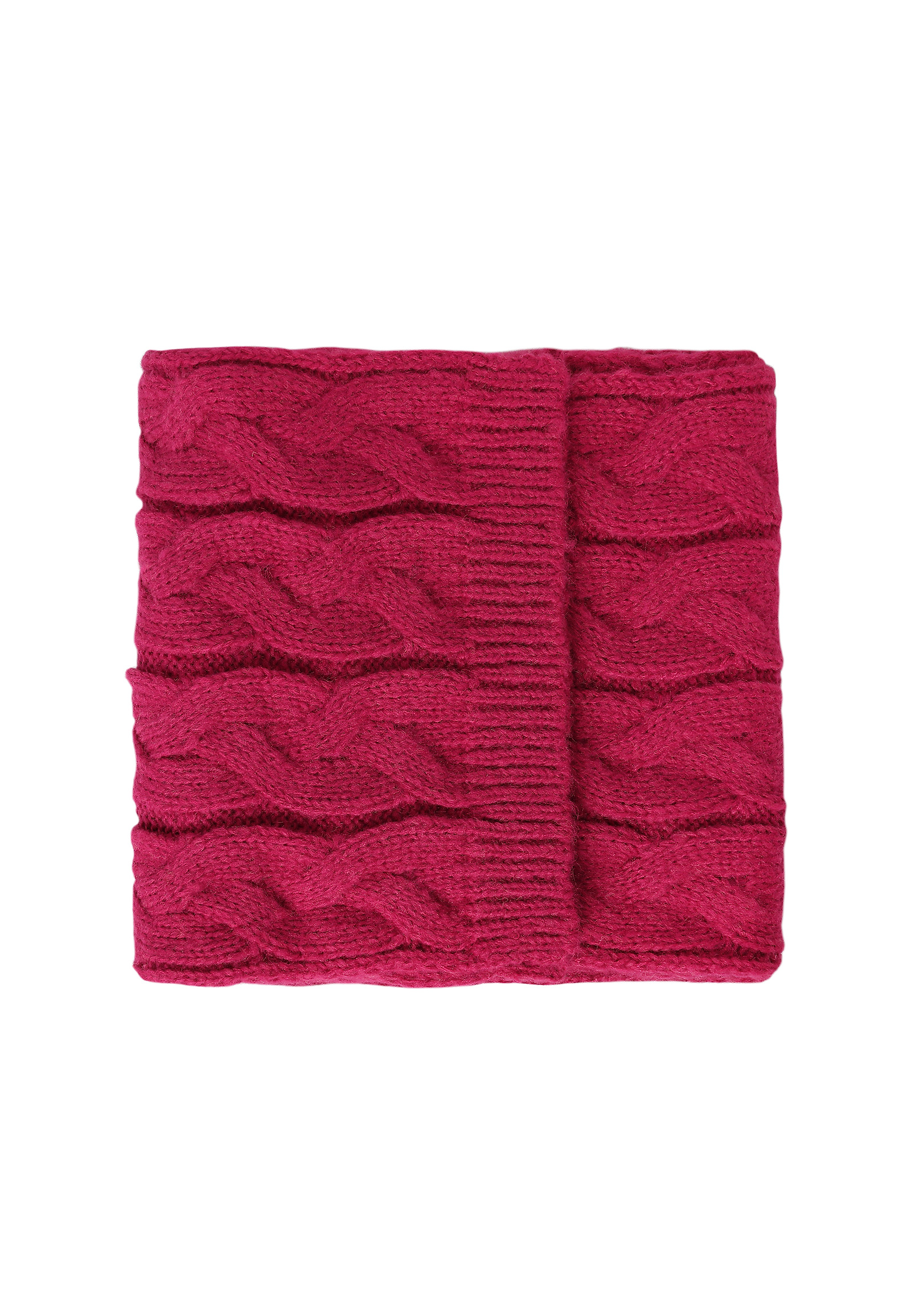 SCARF WITH WOOL BLEND - WERON SCARF WITH WOOL BLEND - WERON RED 115802