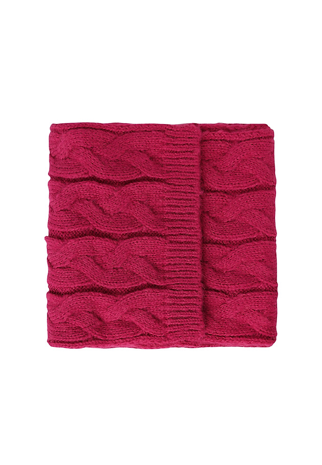 SCARF WITH WOOL BLEND - WERON SCARF WITH WOOL BLEND - WERON RED 4