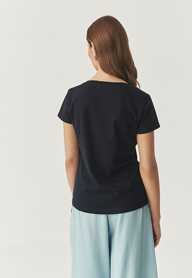 COTTON T-SHIRT - ANTONIA COTTON T-SHIRT - ANTONIA GRANATOWY 3
