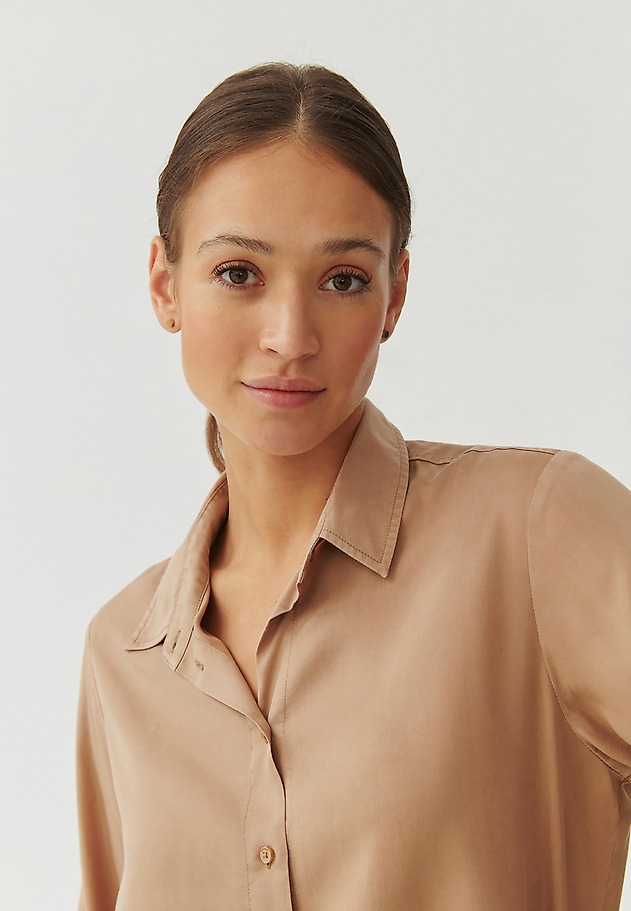 LADIES’ TUNIC-STYLE SHIRT - MALBA LADIES’ TUNIC-STYLE SHIRT - MALBA BEŻOWY 1