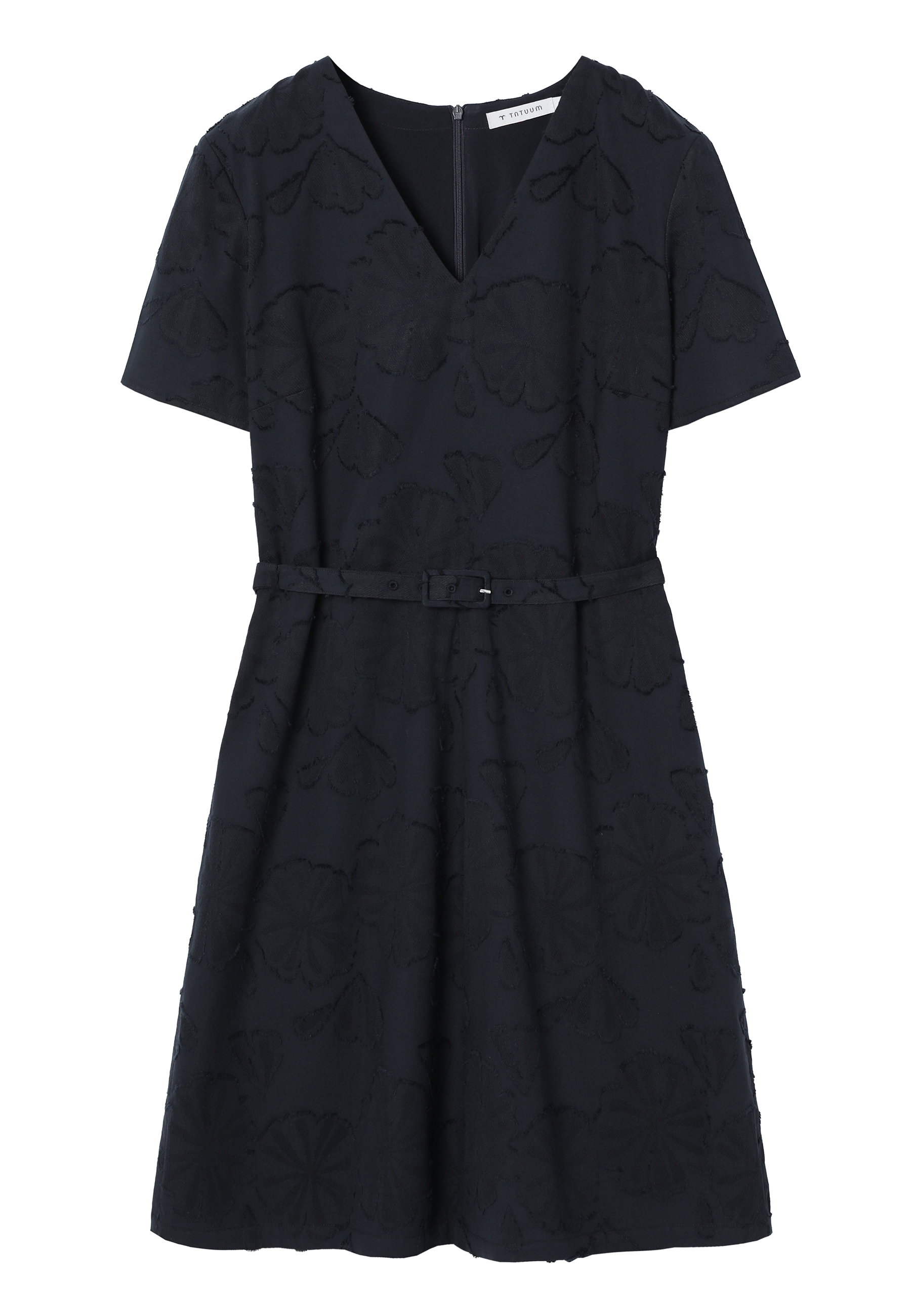 BAWEŁNIANA SUKIENKA Z KWIATOWYM HAFTEM - NIKITA Z GRANATOWY 2