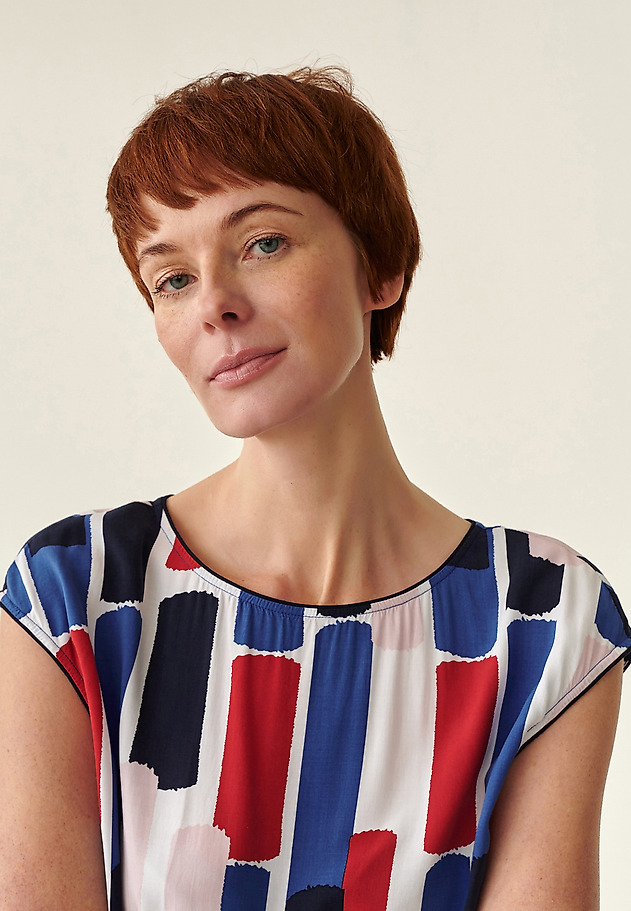 LADIES' PRINTED BLOUSE  MIPLA 1 LADIES' PRINTED BLOUSE  MIPLA 1 MULTICOLOR 4
