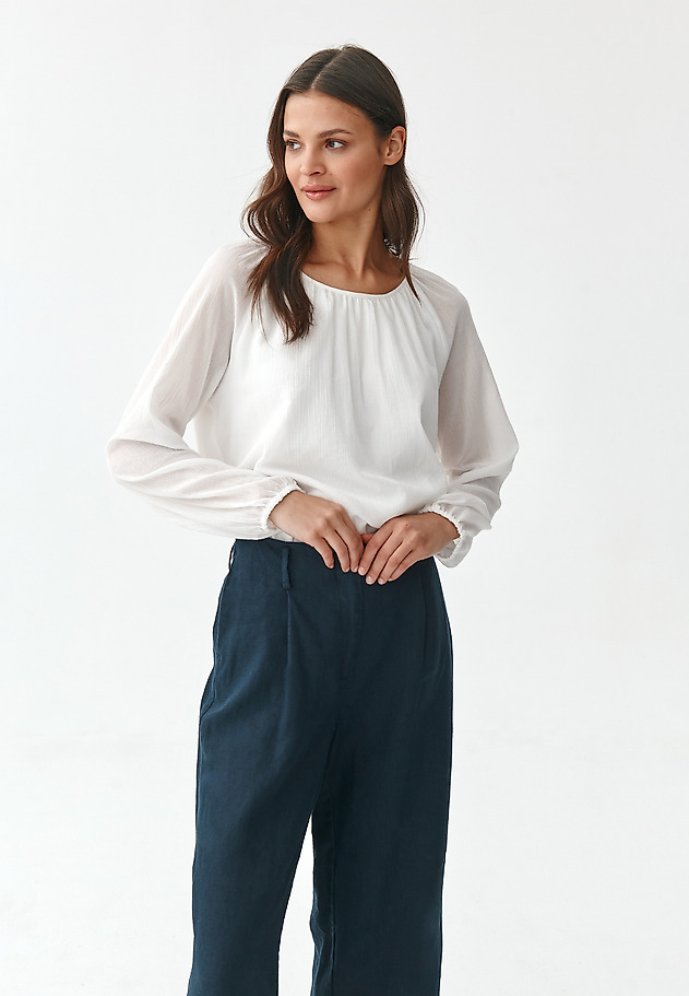 BLUZKA DAMSKA W STYLU BOHO RIMA BLUZKA DAMSKA W STYLU BOHO RIMA ECRU 3