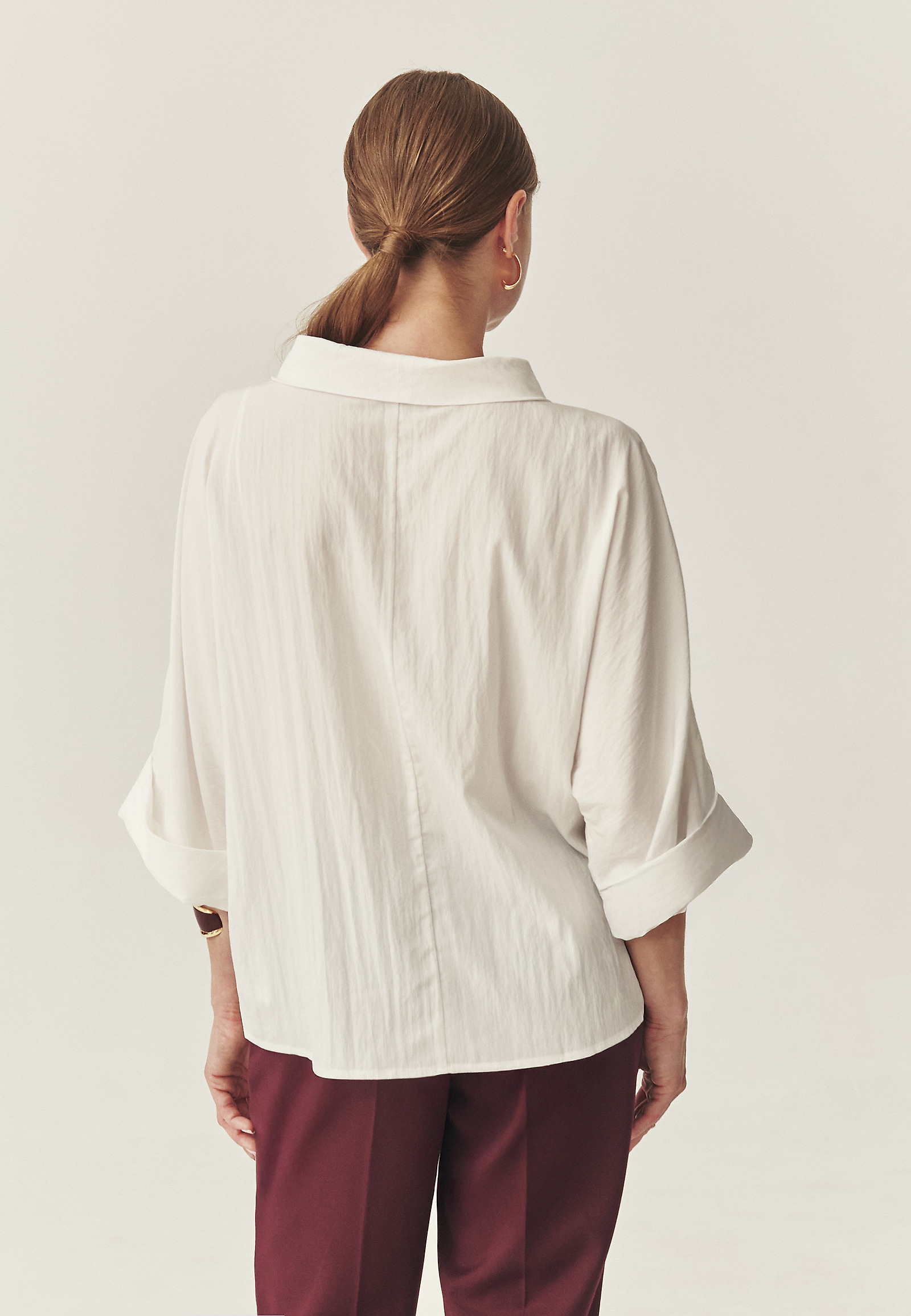 ELEGANTNA BLUZA IZ VISKOZE - ELISE ELEGANTNA BLUZA IZ VISKOZE - ELISE BELA 115405