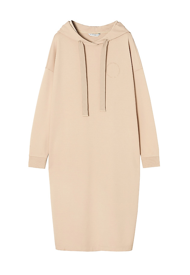LADIES' HOODED DRESS PINTO LADIES' HOODED DRESS PINTO BEŻOWY 3