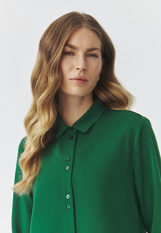WOVEN LONG SLEEVED SHIRT — ENMO WOVEN LONG SLEEVED SHIRT — ENMO ZIELONY 1