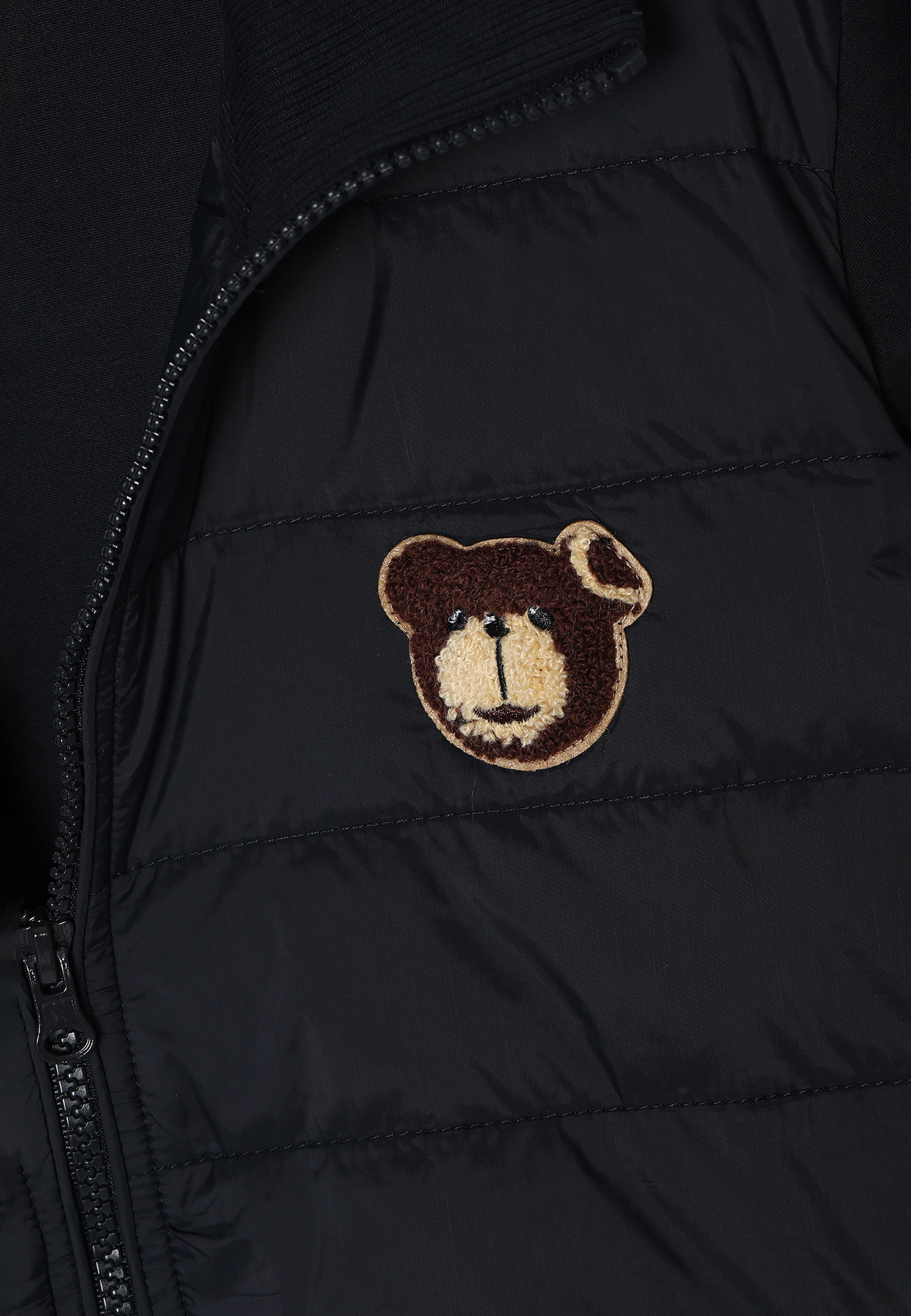 MODERNÁ PÁNSKA MIKINA S NÁŠIVKOU S MOTÍVOM MACKA UŠKA KADET NÁMORNÍCKA MODRÁ 2