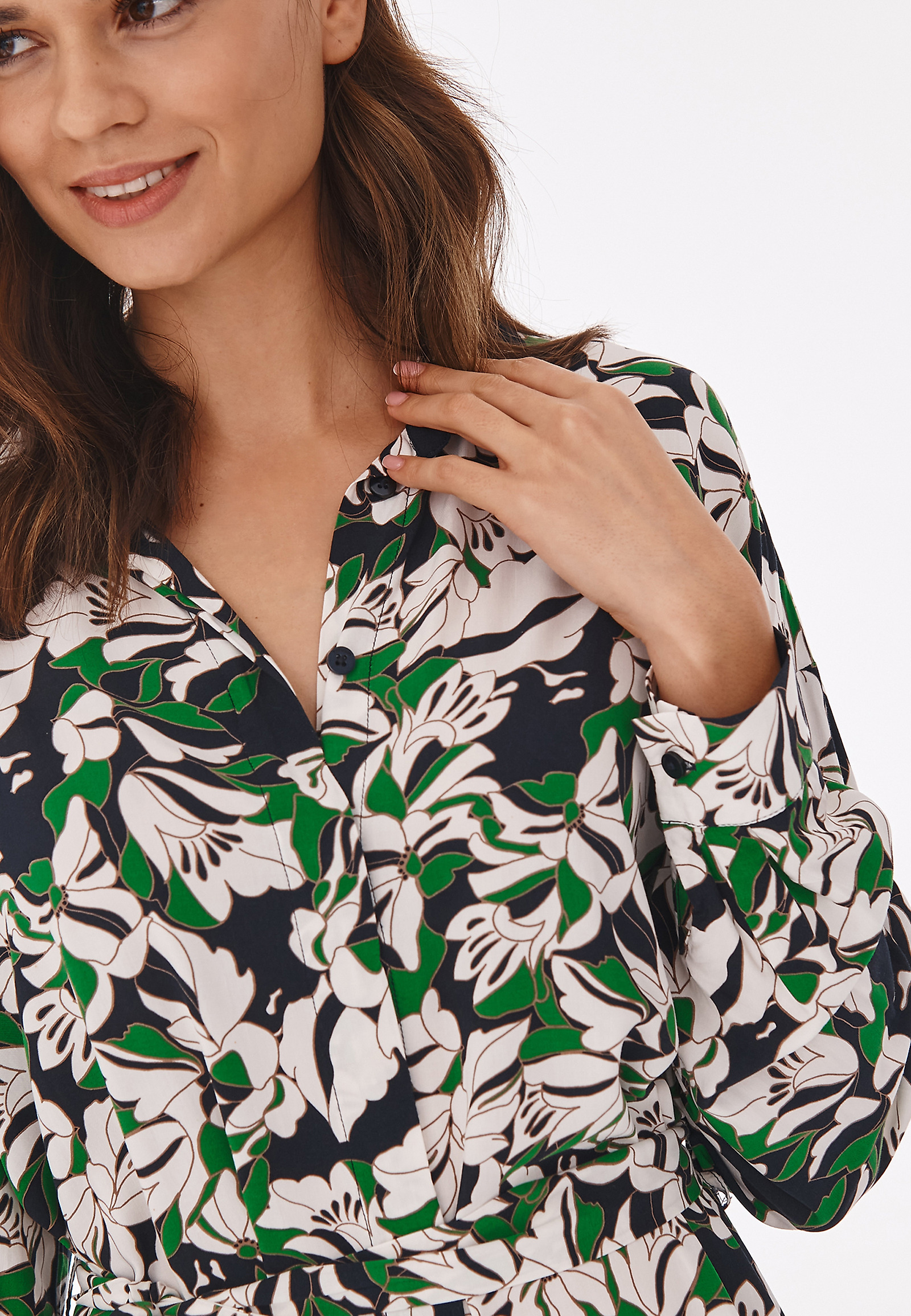 SUKIENKA MIDI W KWIATY LISO SUKIENKA MIDI W KWIATY LISO MULTIKOLOR 75179