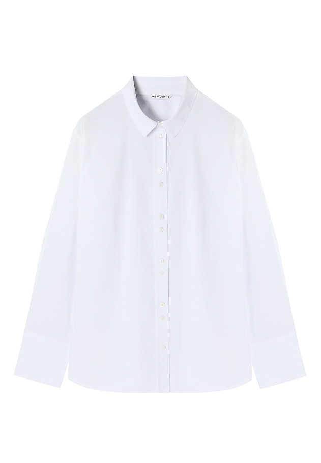 CLASSIC LADIES’ SHIRT WITH LONG SLEEVES AND WIDE CUFFS - ELIKO CLASSIC LADIES’ SHIRT WITH LONG SLEEVES AND WIDE CUFFS - ELIKO BIAŁY 6