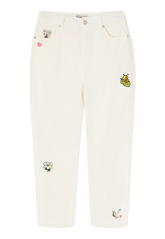 BOYFRIEND DENIM TROUSERS - MISKO 1 BOYFRIEND DENIM TROUSERS - MISKO 1 ECRU 8