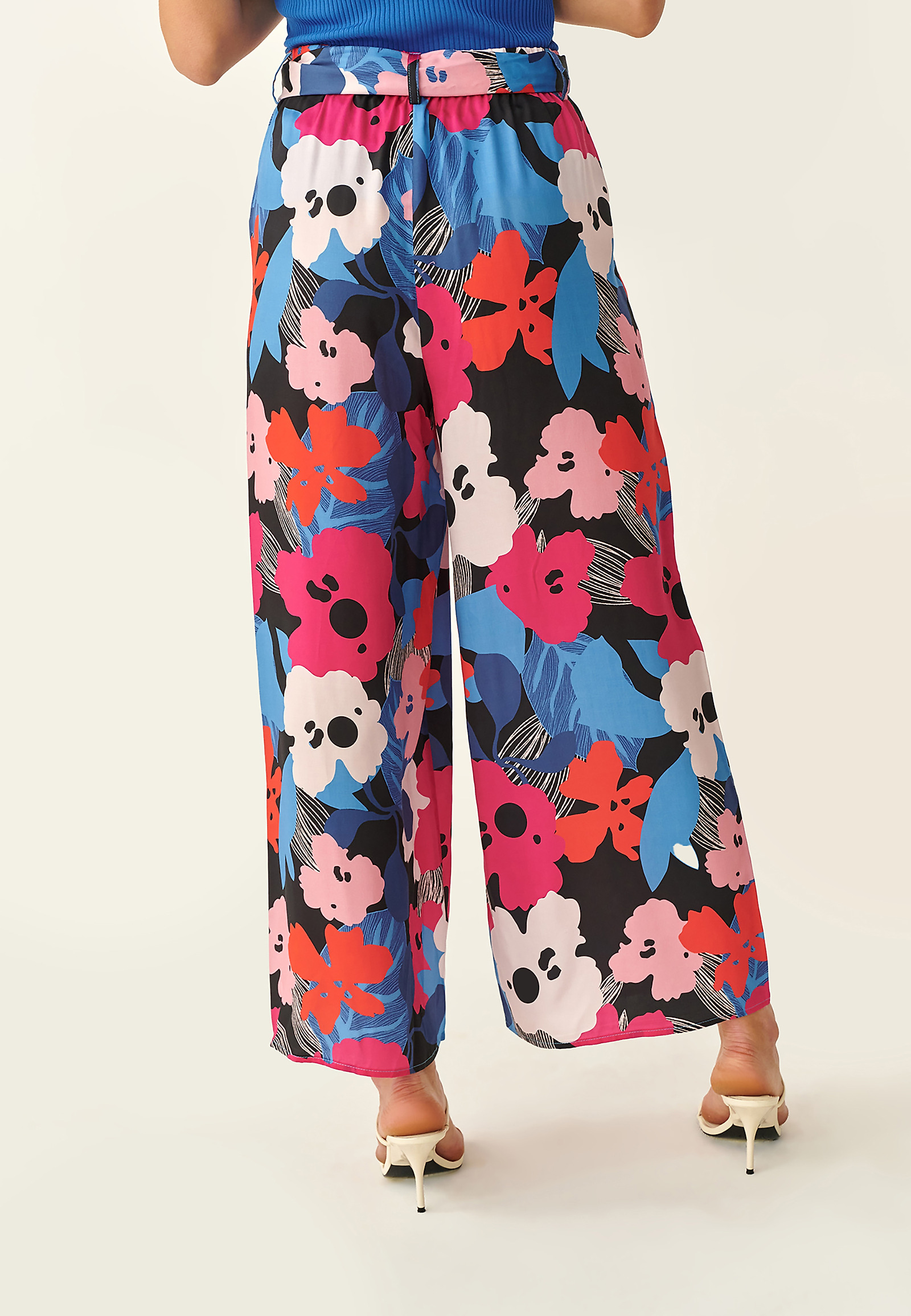 WIDE LEG TROUSERS PALAZZO WIDE LEG TROUSERS PALAZZO MULTICOLOR 93531
