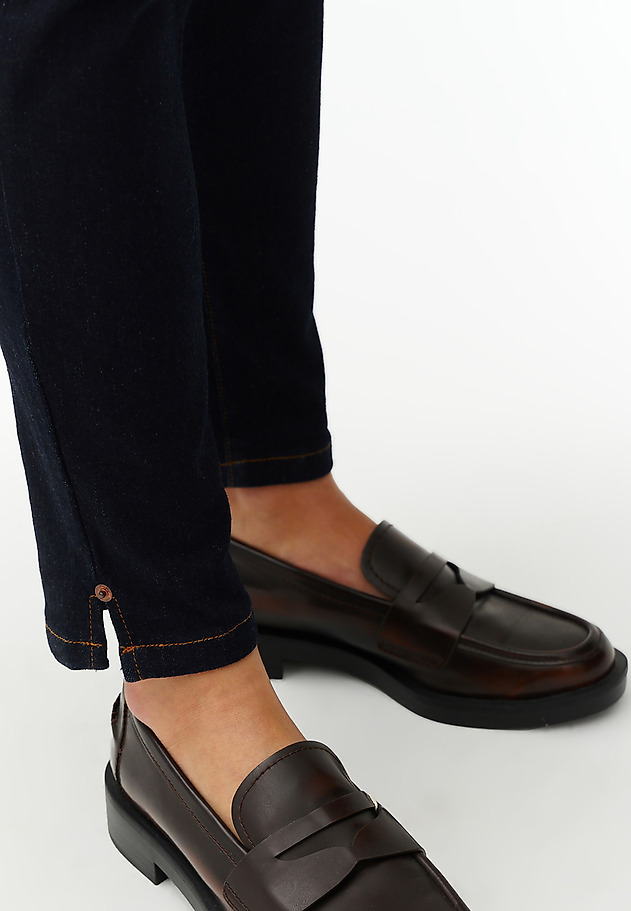 LADIES’ TAILORED DARK DENIM JEANS - RENA LADIES’ TAILORED DARK DENIM JEANS - RENA GRANATOWY 5