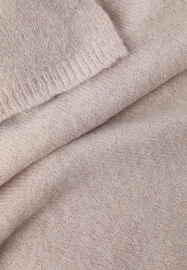 CLASSIC SCARF WITH WOOL AND ALPACA -NUVASSA CLASSIC SCARF WITH WOOL AND ALPACA -NUVASSA BEIGE 4