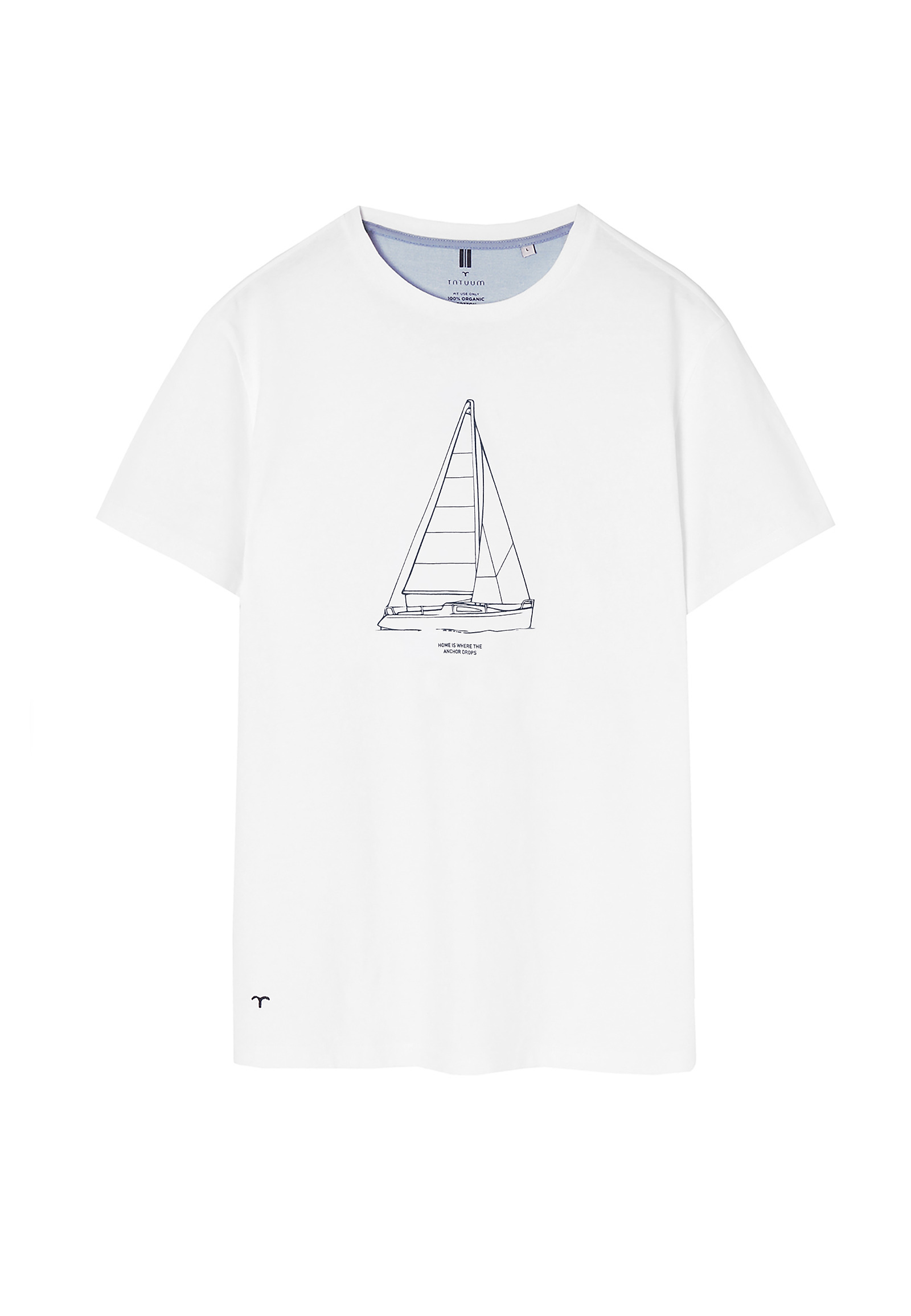 MEN'S COTTON T-SHIRT MIKIN 8 MEN'S COTTON T-SHIRT MIKIN 8 WHITE 78087