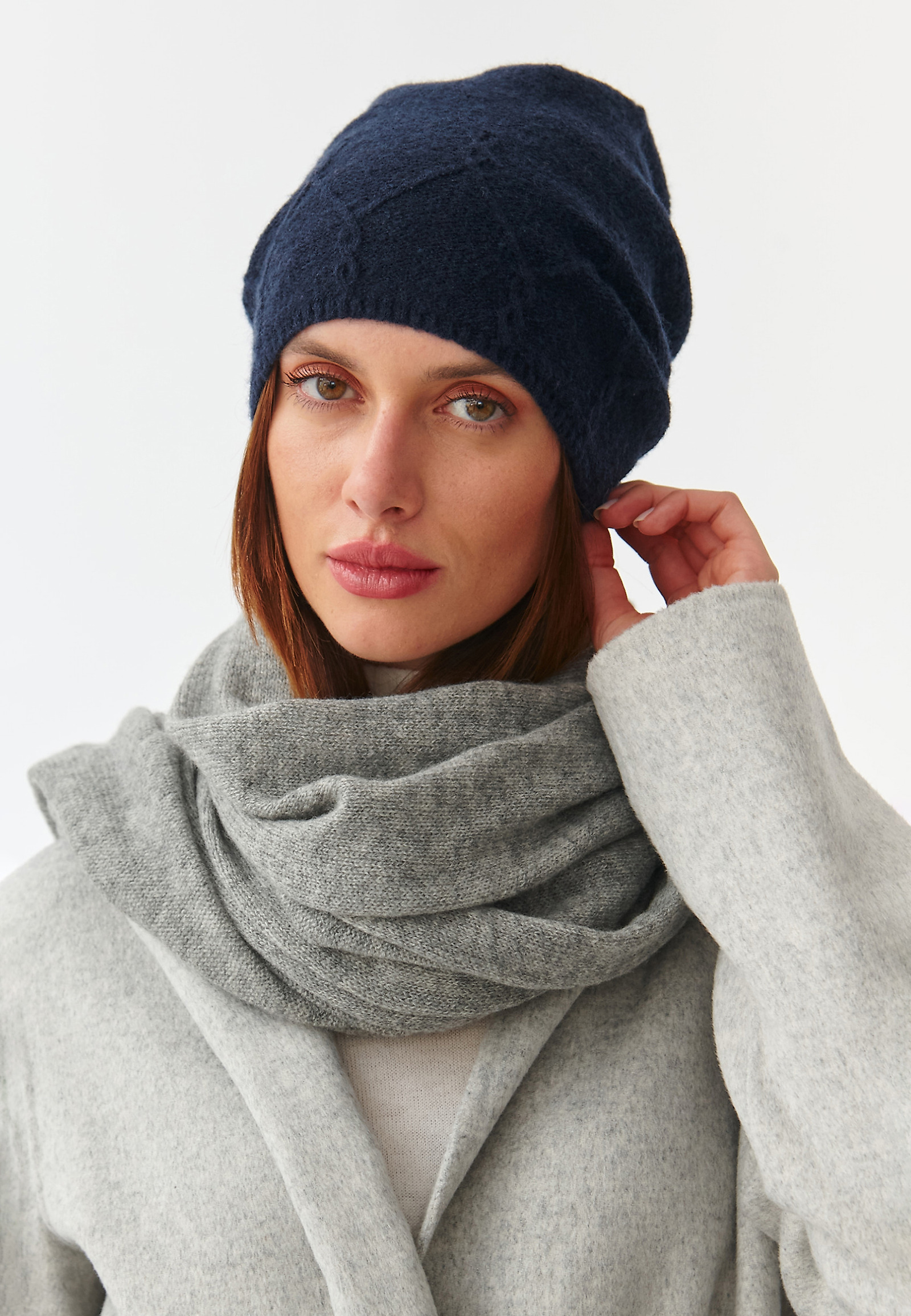 LADIES' KNITTED BEANIE JUDYLA LADIES' KNITTED BEANIE JUDYLA NAVY BLUE 90093