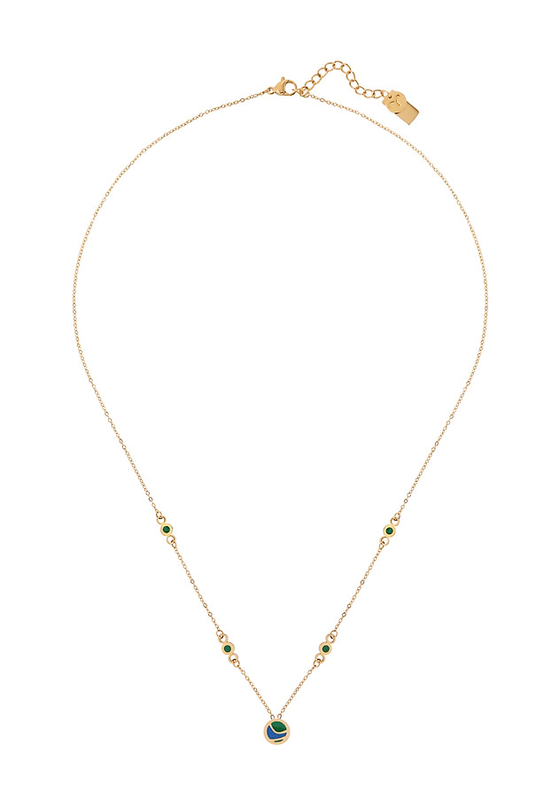 GOLD-PLATED NECKLACE WITH PENDANT - BISMA GOLD-PLATED NECKLACE WITH PENDANT - BISMA MULTIKOLOR 2