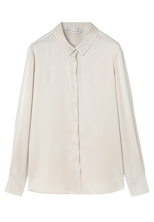 SATIN VISCOSE SHIRT - NIKA 1 SATIN VISCOSE SHIRT - NIKA 1 BEIGE 8