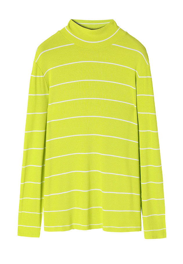 ŽENSKA ČRTASTA BLUZA S POLVRATOM - GOLTIKA 1 ŽENSKA ČRTASTA BLUZA S POLVRATOM - GOLTIKA 1 ZELENA 7