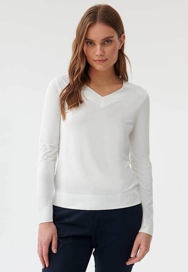 LADIES’ LONG-SLEEVED BLOUSE JONKA LADIES’ LONG-SLEEVED BLOUSE JONKA ECRU 1
