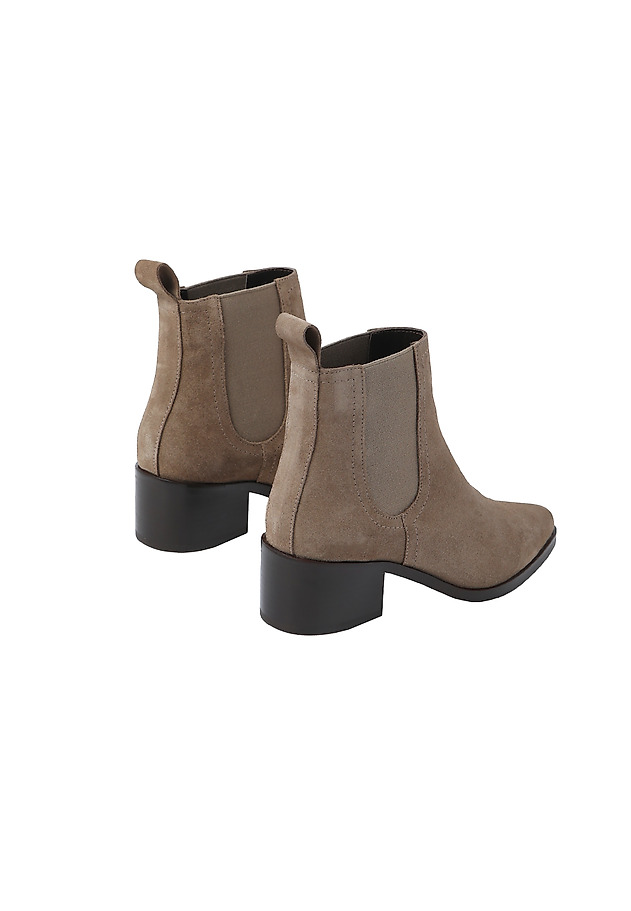 LADIES' SUEDE ANKLE BOOTS COCO 1 LADIES' SUEDE ANKLE BOOTS COCO 1 BEIGE 4